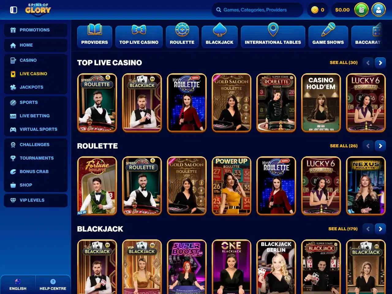 Spins Of Glory screenshot