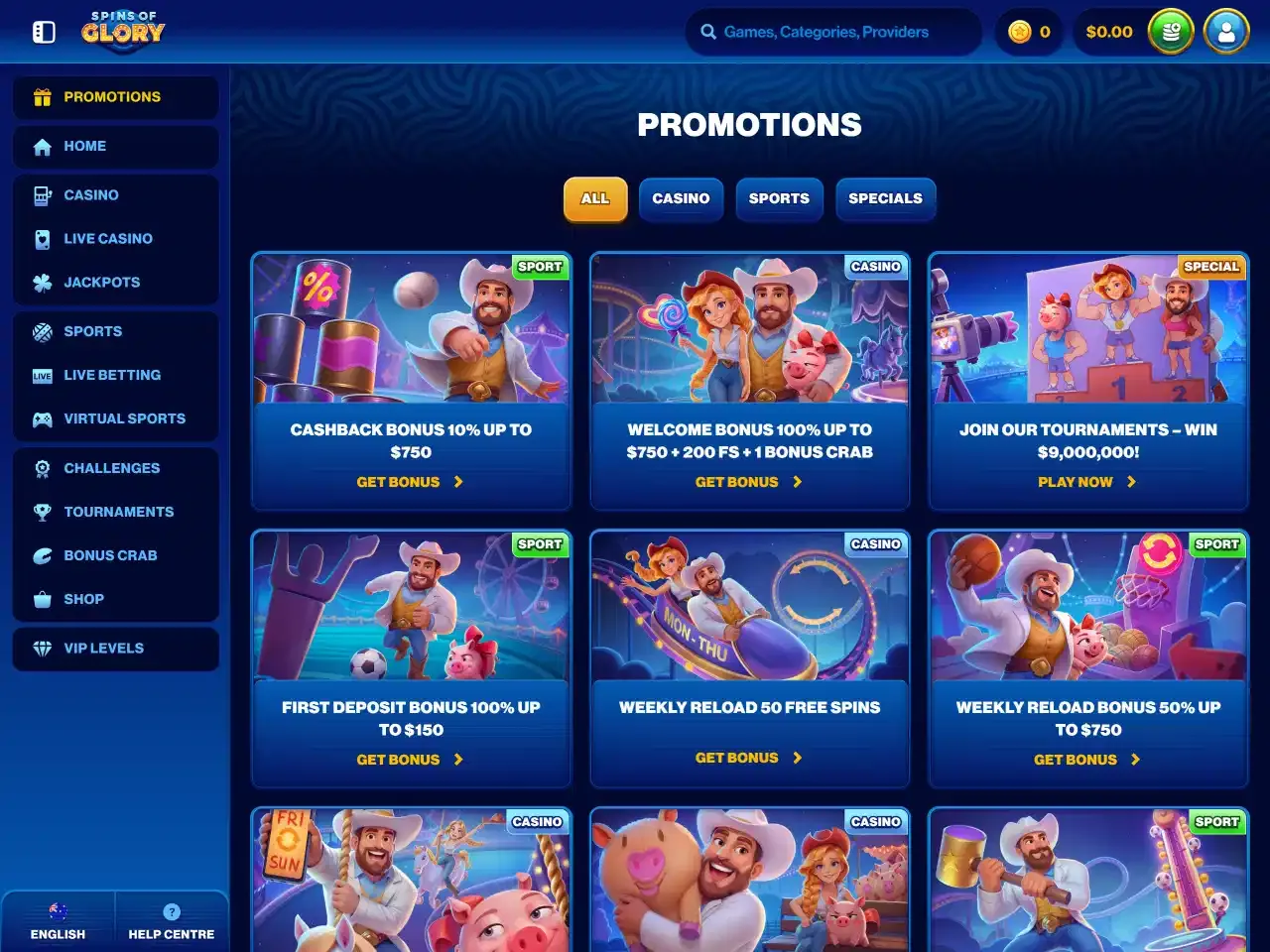Spins Of Glory screenshot